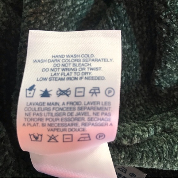 Land’s End christmas green open cardigan - Picture 8 of 9